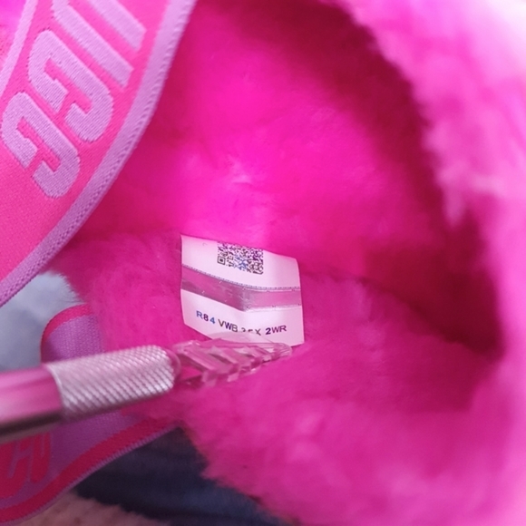 Ugg Fluff Yeah Tiger Flower Bright Pink Slingback Slip-on Slipper Womens US 11 - Picture 15 of 16